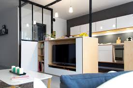 Meuble Tv Sur Mesureamenagement Bibliotheque Sur Mesure Sur Mesure Dressing Tv Meuble Plac Separation Cuisine Salon Deco Entree Maison Decoration Maison