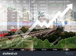 Stock Financial Index Successful Investment On Stock Photo
