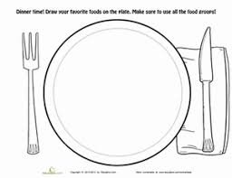 If a letter is missing, try to add it in lowercase. Dinner Plate Worksheet Education Com Dinner Plates Food Pyramid Kids Healthy Plate