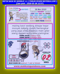 1 New Message Kode Syair Hongkong 28 Mei 2020 Forum Syair Togel Hongkong Singapura Sydney