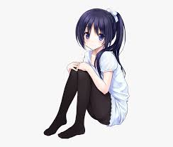 Brown is one of the most frequent hair color on the earth, that's why brown hair gimme the blues: Brown Hair Anime Girl Dark Blue Hair Hd Png Download Kindpng