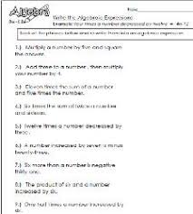 The browser you are using is out of date and not officially supported. Write Algebraic Expressions Worksheets