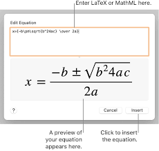 Add a border to an object. Add Mathematical Equations In Pages On Mac Apple Support