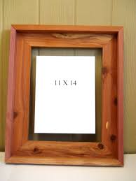 Rustic Cedar Wood Picture Frame 11 X 14 Wood Picture Frames Diy Picture Frame Crafts Wood Picture Frames