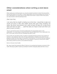 Calling in sick on a monday or friday, or just before or after a holiday, is always going to if you can, time your sick leave for a quiet day when your absence won't be noted as much. 49 Professional Sick Leave Email Templates á… Templatelab