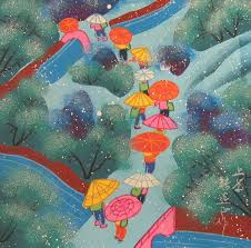 Umbrellas In Art Chinese Folk Art Chinese Folk Art Painting Art