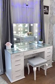Vanity with fold down mirror. Vanity Mirror And Table With Lights Online