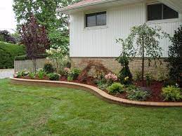 A simple landscaping solution for homes with shaded front yards. Front House Simple Garden Design Ideas
