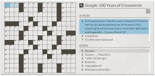 Presidential stew puzzle © 2021 by m. Google Doodles A Crossword Puzzle For 100th Anniversary