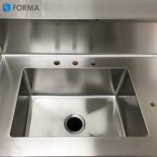 one piece stainless steel sink