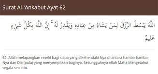 أَحَسِبَ النَّاسُ أَن يُتْرَكُوٓا۟ (apakah manusia itu mengira bahwa mereka dibiarkan (saja)) makna ayat ini adalah bahwa. Tuliskan Quran Surah Al Ankabut Ayat 62 Brainly Co Id