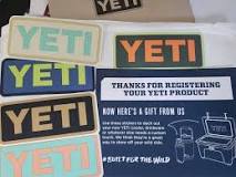 What is the YETI free gift for registering?