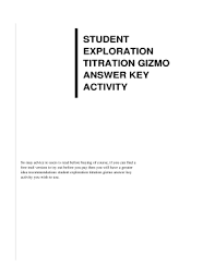 In this article you'll discover the only option to successfully promote. Titration Gizmo Answer Key Fill Online Printable Fillable Blank Pdffiller