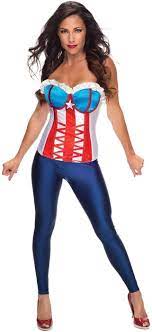 Amazon.com: Rubie's Women's Marvel Universe Adult American Dream Corset,  Multi, Small : Clothing, Shoes & Jewelry
