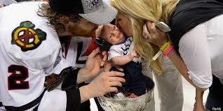 One year after their engagement they got married in july of 2011. Duncan Keith S Baby Son Celebrates Chicago Blackhawks Stanley Cup Win Photo Huffpost