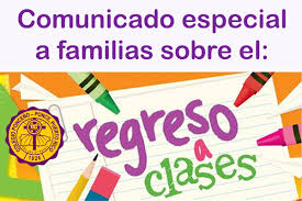 Comunicado Regreso a Clases 2020 - Colegio-Ponceño