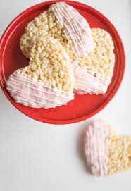 Chocolate Dipped Heart Rice Krispies Treats Eighteen25 Recipe Rice Krispies Rice Krispie Treats Krispie Treats