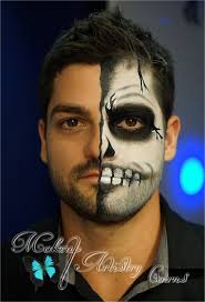 Halloween Makeup For Men Half Face Makeup Artist Cairns Halloween 2014 Sh 03 Half Face Halloween Makeup Mens Halloween Makeup Halloween Makeup Sugar Skull