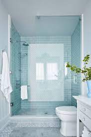 Aqua Shower Tile With Grey Floor Tile In Robin S Country Bathroom Sarah Richardson Sara Disegni Piastrelle Da Bagno Arredamento Bagno Rinnovamento Del Bagno