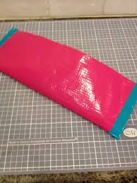 First you need to rip of a piece of duct tape and measure it next to your id card and stick it on. How To Make A Duct Tape Wallet Skip To My Lou