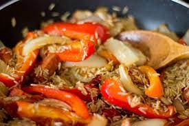 See more ideas about recipes, delia smith, food. Making Delia Smith S One Pot Basque Chicken Nipitinthebud Co Uk Basque Food Chicken Basque Food Inspiration