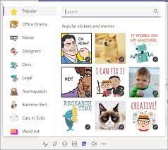Microsoft teams is your hub for teamwork, which brings together everything a team needs: Send An Emoji Gif Or Sticker In Teams Office Support