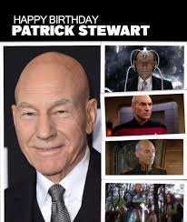 Happy Birthday Patrick Stewart 13 July 1940 (age 85 years)