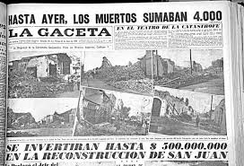 Terremoto de magnitud 6,4 sacude argentina y se reportan daños en la provincia de san juan. Hojeando El Diario Un Terremoto Que Marco Al Pais En 1944 La Gaceta Tucuman