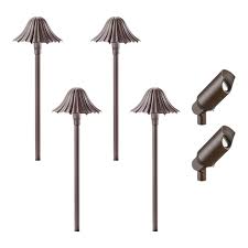 Kichler Bronze Low Voltage Hardwired Configurable Landscape Lighting Kit Wayfair