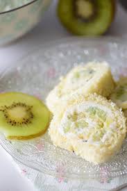 Roule Au Kiwi Et Mascarpone Vanille Recette Kiwi Alimentation Kiwi