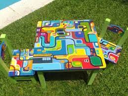 Vintouch Mesa Y Sillas De Ninos Mesas Y Sillas De Ninos Silla Para Ninos Sillas Pintadas Para Ninos