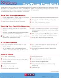 Checklist Organizing Tax Paperwork Tax Time Checklist Tax Organization