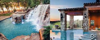 A swimming pool can make a great addition to a big back yard, but installing one is far from a diy project. Top 60 Best Pool Waterfall Ideas Cascading Water Features
