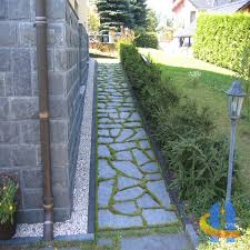 Terrasse Aus Naturstein Polygonalplatten Mit Rasenfugen Naturstein Terrasse Garten Design Garten Terrasse