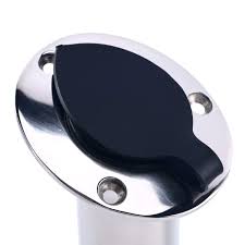 Depending on the angle of rod holder you've selected you may have to grind away some additional fiberglass with a hand file. Amazon Com Amarine Made 15 Degree Stainless Heavy Duty Flush Mount Uv Resistant Rod Holder With Black Pvc Cap And Liner 7745 15 Sports Outdoors