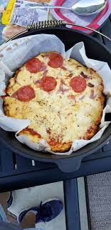 Dutch Oven Pizza Dutch Oven Camping Recipes Dutch Oven Pizza Campfire Food
