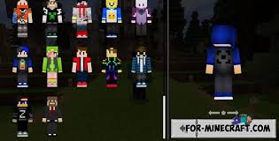 Check spelling or type a new query. Youtubers Skin Pack For Minecraft Pe Upd