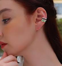 14K Large Diamond Ear Cuff