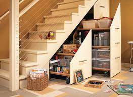 Add in fluffy pillows and a lamp and it's the ultimate reading spot. Under Stair Storage Cabinet Woodworking Project Woodsmith Plans