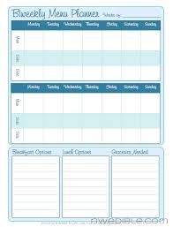 Biweekly Menu Planning Form Free Downloadable Bloglovin Meal Planner Printable Menu Planners Menu Planning