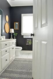 Bathroom Makeover With Black Painted Walls At Home With The Barkers Black Painted Walls Black Bathroom Paint Bathroom Makeover