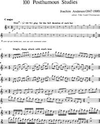 Изучайте релизы joachim andersen на discogs. 100 Posthumous Studies Flute Sheet Music By Joachim Andersen Nkoda