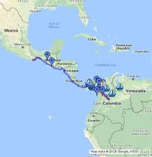 Worldpacking canuck / march 3, 2017. Mexico To Colombia Google My Maps