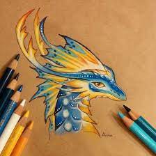 Here we have collected 10+ cool dragon drawings for your inspiration. 50 Beautiful Color Pencil Drawings From Top Artists Around The World Color Pencil Drawing Color Pencil Art Drawing Illustrations