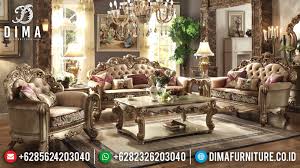 Rangka besi adalah bahan yang cukup kuat dan kokoh. Sofa Tamu Jepara Terbaru Kursi Tamu Mewah Klasik Sofa Mewah Gaya Eropa Mm 0245 Set Ruang Keluarga Ruang Tamu Mewah Ide Sofa Ruang Tamu