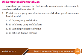 Dapatkan penjelasan bukan hanya jawaban. Jawaban Pg Uji Kompetensi Bab 6 Penjaskes Kelas 9 Halaman 209 Bastechinfo