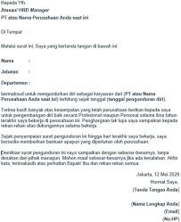 Entah bagi yang ingin resign dari tempat kerja di perusahaan yang selama ini ia bernaung di bawahnya atau dari jabatan tertentu. Contoh Surat Pengunduran Diri Ketua Pemuda Contoh Surat Pengunduran Diri Dari Jabatan Ketua Organisasi Ketua Umum Lsm Cinta Bumi Jl Kuna