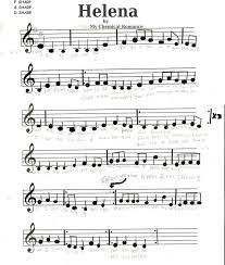 My Chemical Romance Violin Sheet Music Easy Helena By My Chemical Romance Easy Piano Part 1 B Piano Songs Sheet Music Violin Sheet Music Clarinet Sheet Music