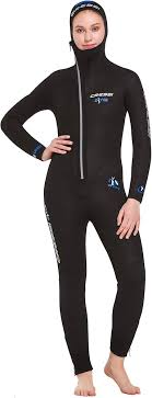 DIVER LADY VÅTDRAKT SVART/BLÅ 7mm M/3