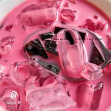 Masukkan cincau hitam dan es batu ke dalam gelas saji. Air Sirap Bandung Soda Cincau Ni Resepi Aneka Puding Facebook